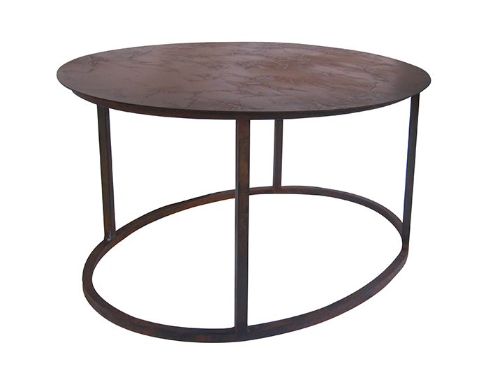 ROMAN CARGO oval coffee table side